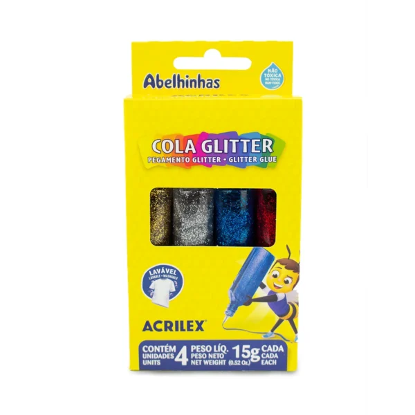 Cola Glitter 4 cores 15g - Acrilex