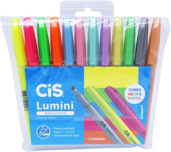 Kit com 12 Marca Textos Lumini - Cores Pastel e Neon - CiS - Image 2