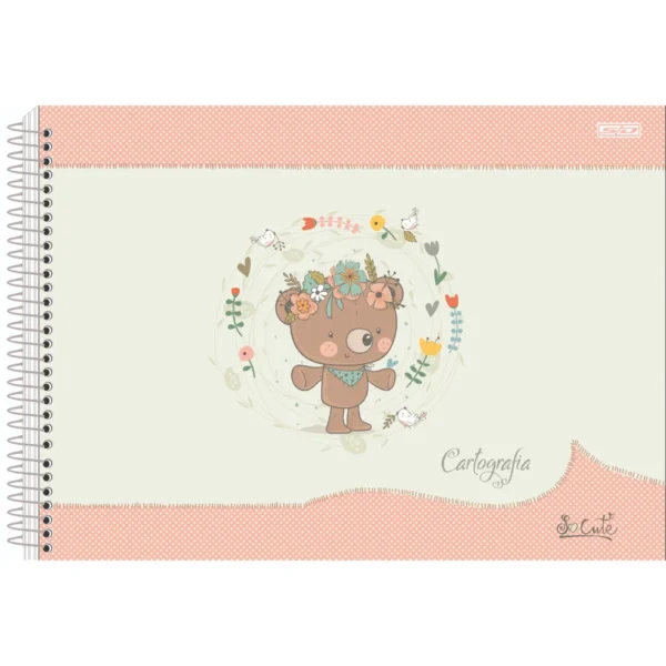 Caderno de Desenho – So Cute - 60 Folhas 275mm x 200mm – São Domingos