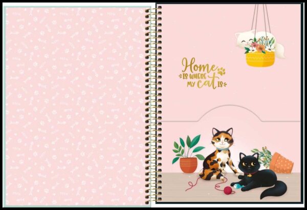 Caderno 10 Matérias - Purrfect Cats - 160 Folhas 200mm x 275mm - Tilibra - Image 2